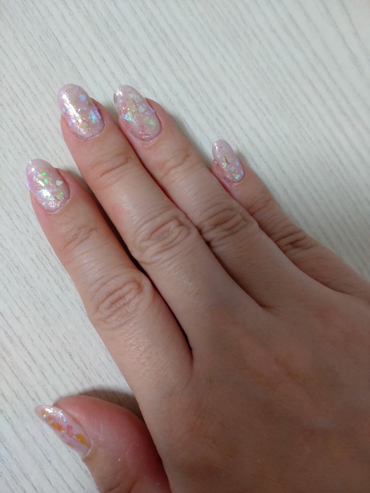 ジェルネイル ホワイト/セリア/ジェルネイルを使ったクチコミ（2枚目）