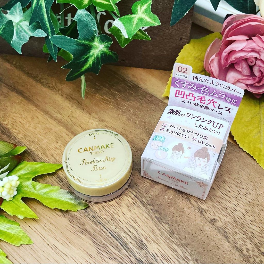 ポアレスエアリーベース/キャンメイク/化粧下地を使ったクチコミ(4枚目)