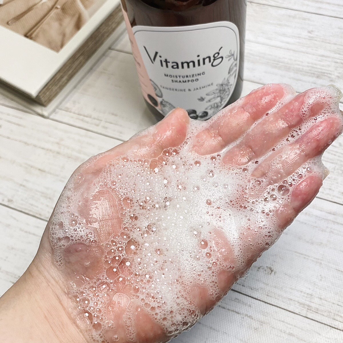 モイストシャンプー/トリートメント(タンジェリン＆ジャスミンの香り)/Vitaming/市販シャンプーを使ったクチコミ（3枚目）