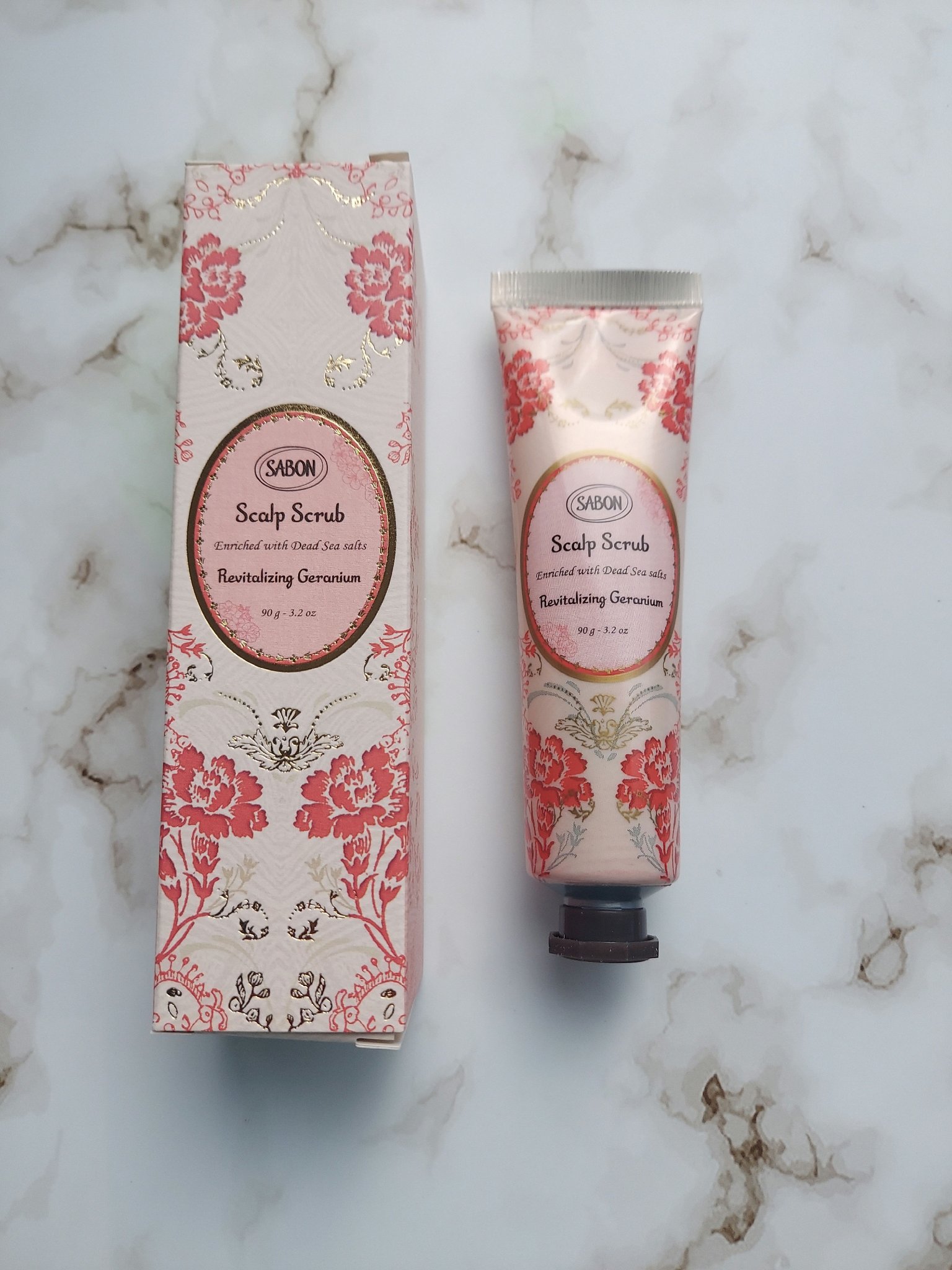 ヘッドスクラブ リプレニッシング(ゼラニウム)/SABON/ヘッドスクラブを使ったクチコミ（3枚目）