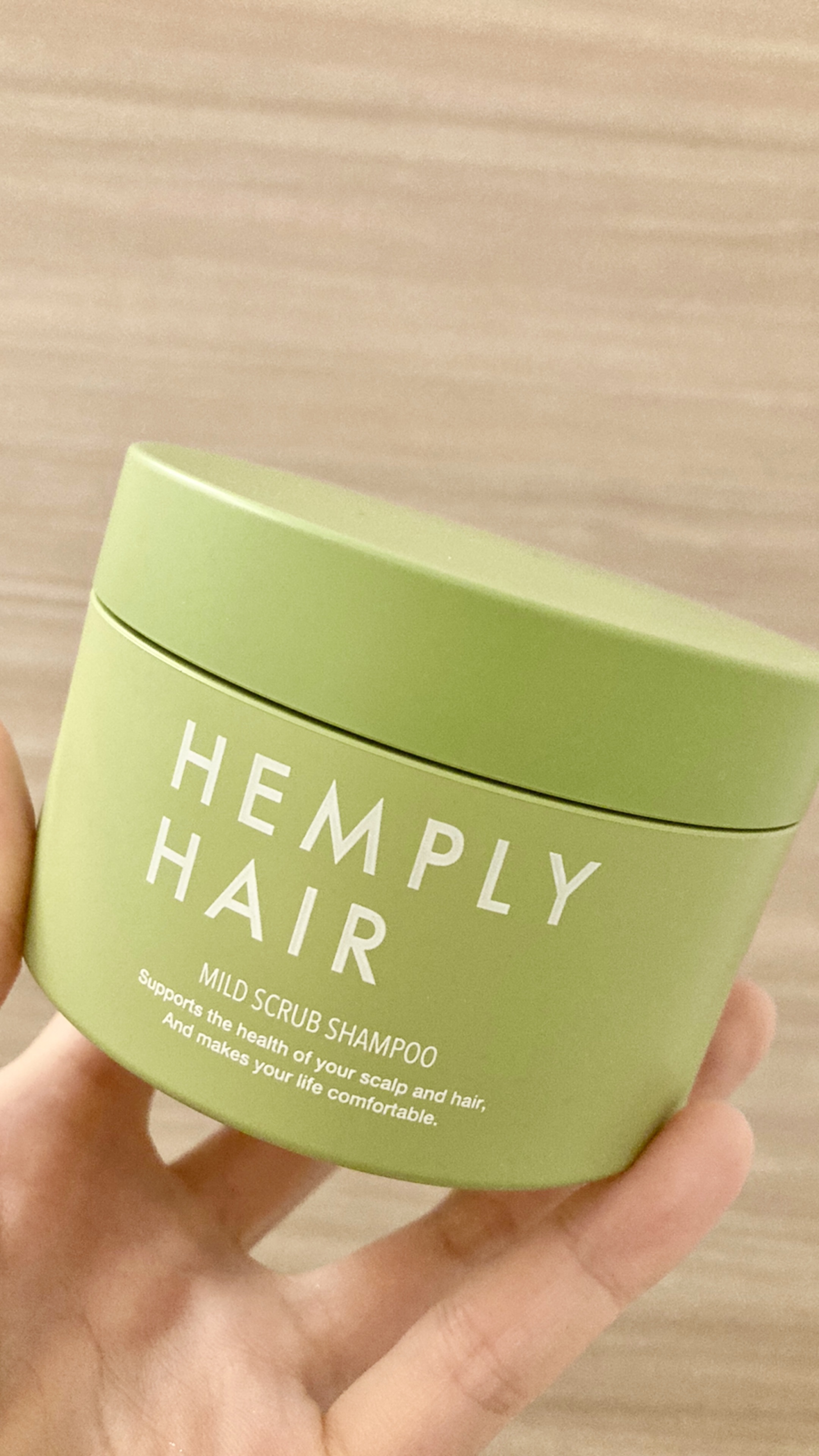 マイルドスクラブシャンプー/HEMPLY HAIR/市販シャンプーを使ったクチコミ（1枚目）