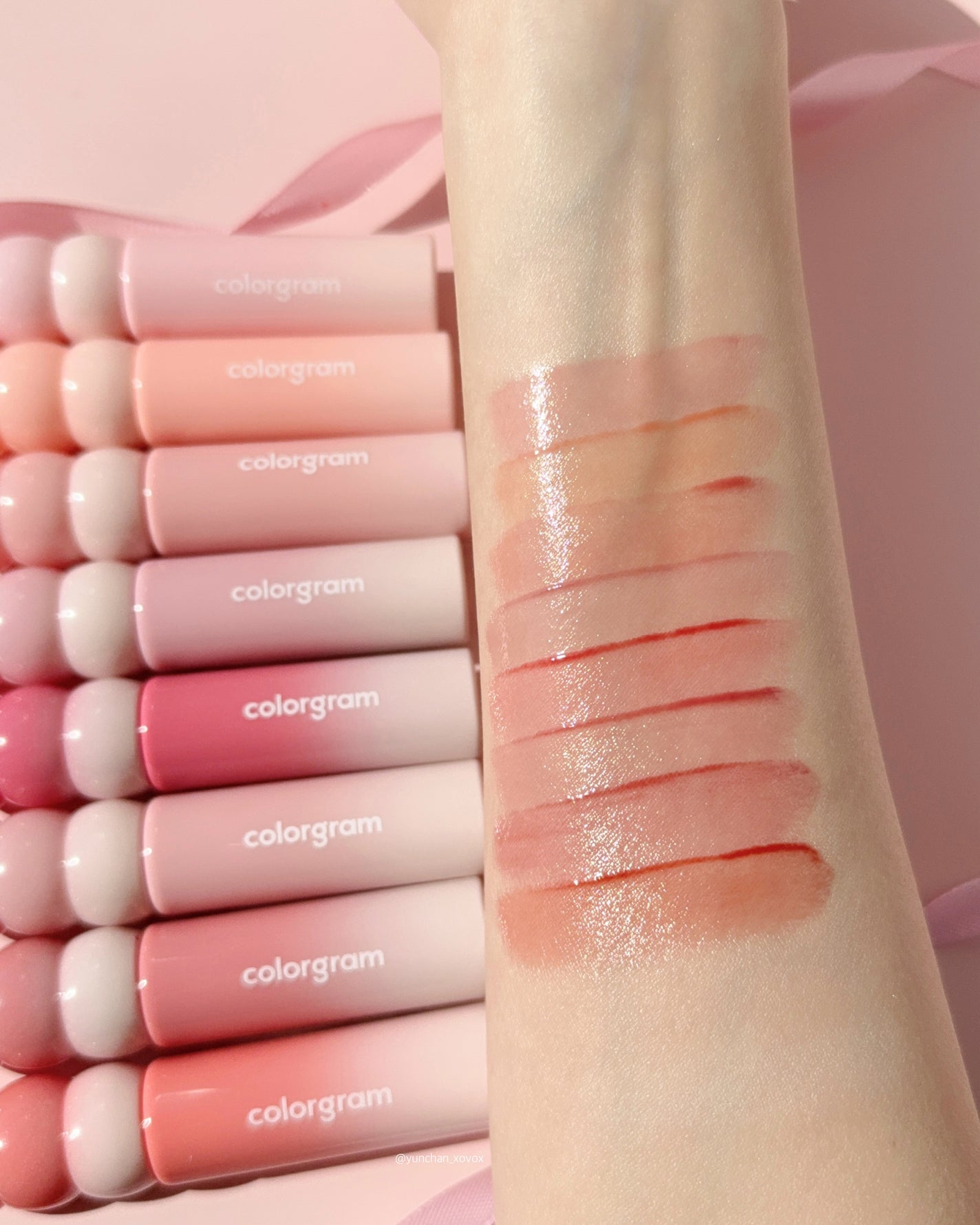 ゆんちゃん🍑 on LIPS 「cologramタンフルグラスティントミルク全8色カラーグラム..」(3枚目)