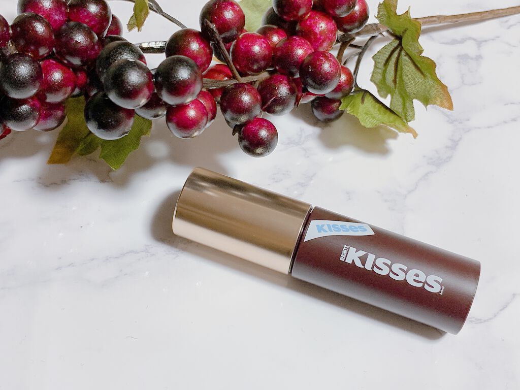 キスチョコレート ムースティント アーモンド/ETUDE/口紅を使ったクチコミ（2枚目）