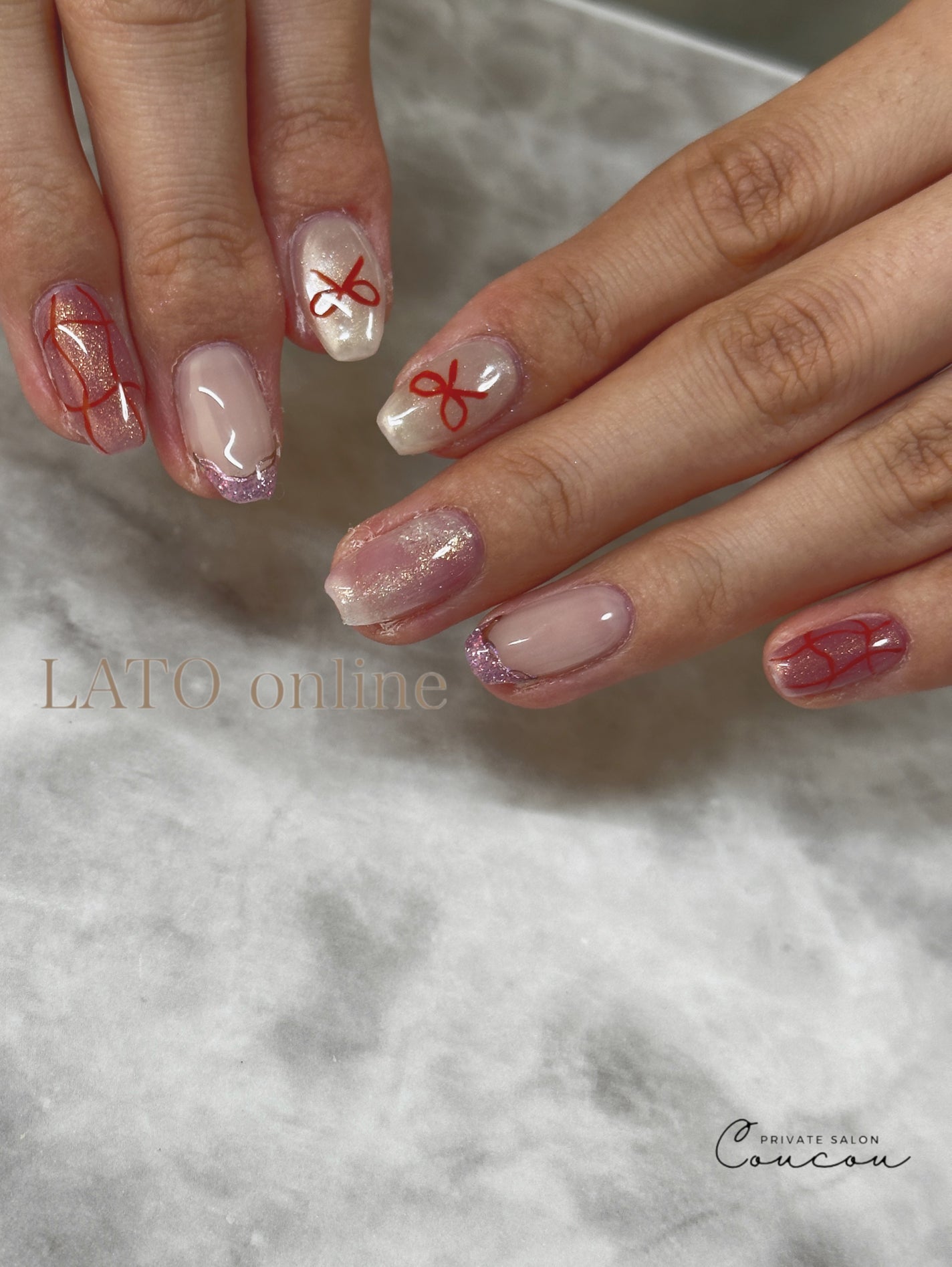 🐒ズボラママみっちゃんの高見えネイル💅 on LIPS 「他にもたくさん投稿してます@m.naiiil.99持ち込みデザ..」(1枚目)