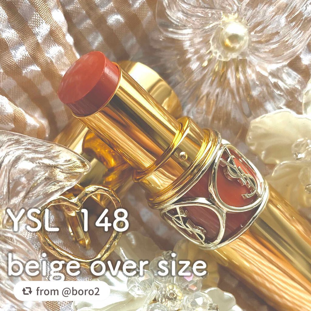 ルージュ ヴォリュプテ シャイン/YVES SAINT LAURENT BEAUTE/口紅を使ったクチコミ(2枚目)