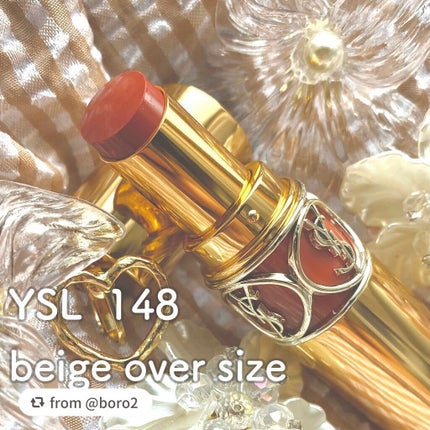 ルージュ ヴォリュプテ シャイン/YVES SAINT LAURENT BEAUTE/口紅を使ったクチコミ(2枚目)