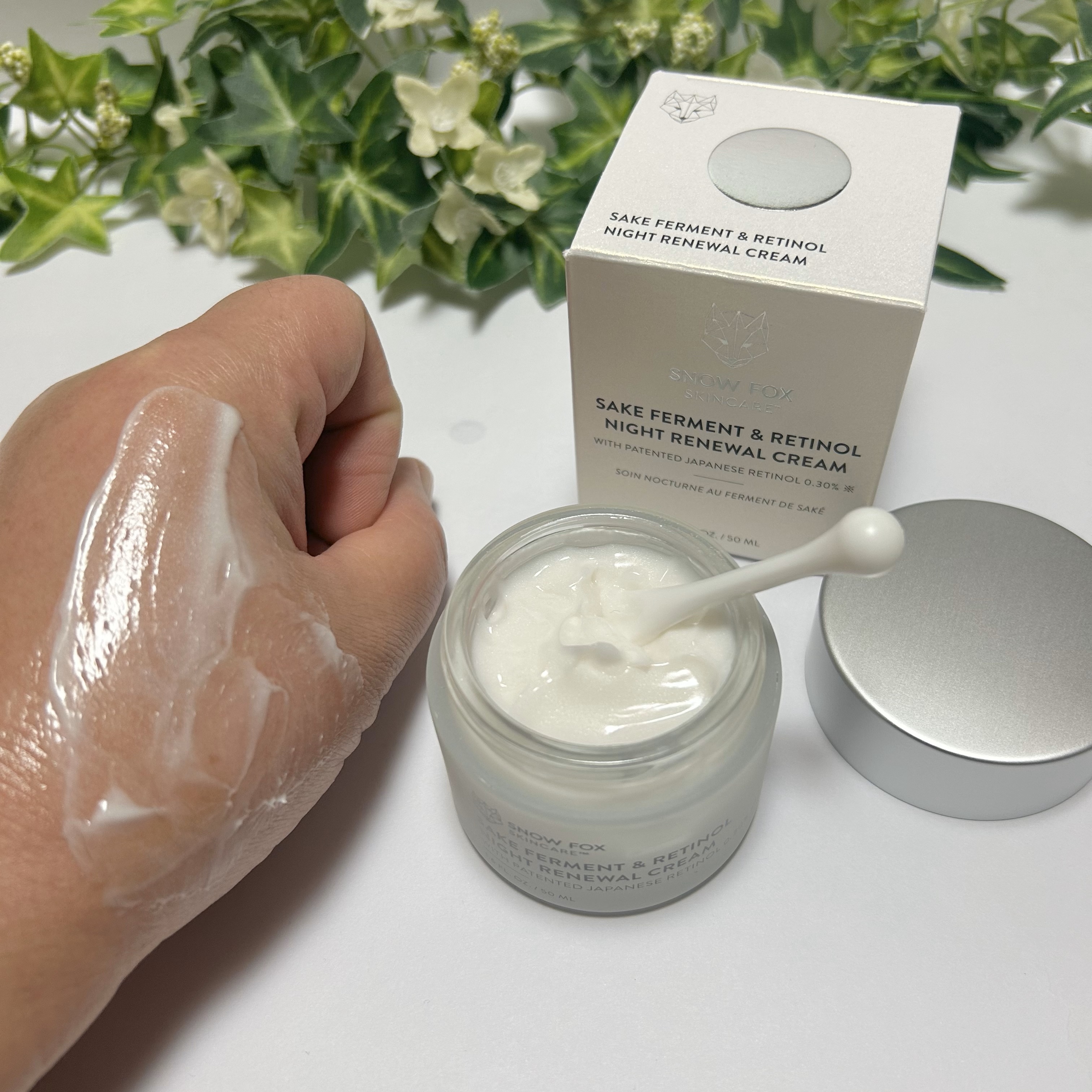 SAKE ナイトクリーム/SNOW FOX SKINCARE/フェイスクリームを使ったクチコミ（3枚目）