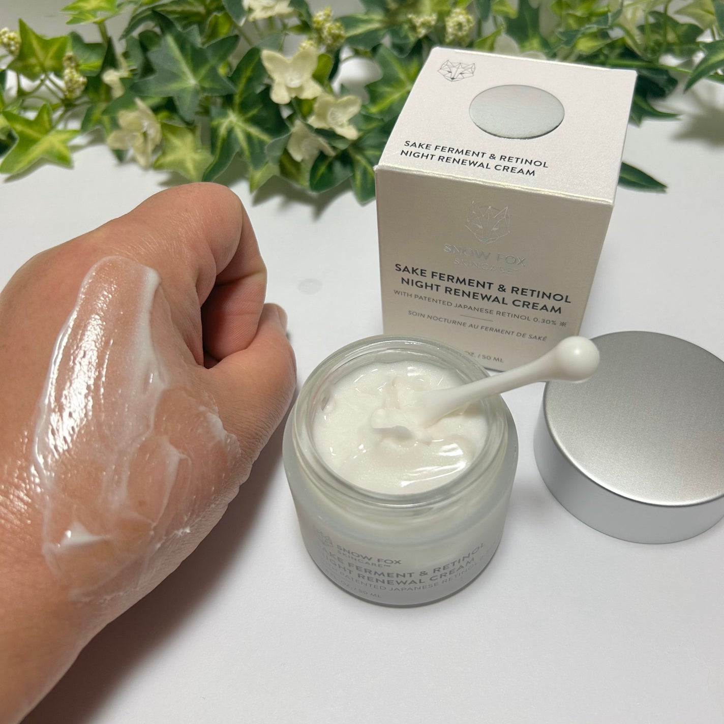 SAKE ナイトクリーム/SNOW FOX SKINCARE/フェイスクリームを使ったクチコミ(3枚目)