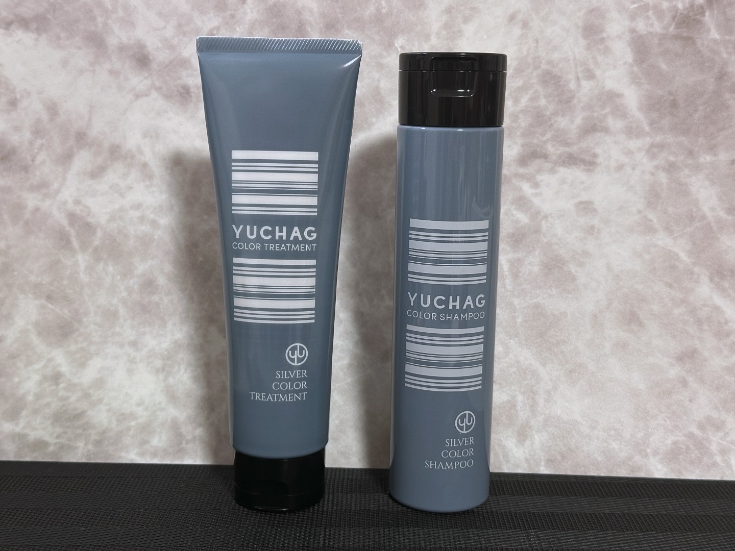ユチャ　カラーシャンプー/カラートリートメント セット（シルバー）/YUCHAG/市販シャンプーを使ったクチコミ（1枚目）