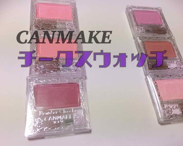 CANMAKE パウダーチークス 手持ちのカラーのスウォッチです〜🎶
色んな方があげてらっしゃると思うのでひっそりと...💧

pw20.pw36.pw38.pw39.pw41.pw42
の6色の紹介で