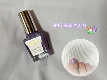 カラフルネイルズ N96 あまやどり/キャンメイク/マニキュアを使ったクチコミ(1枚目)