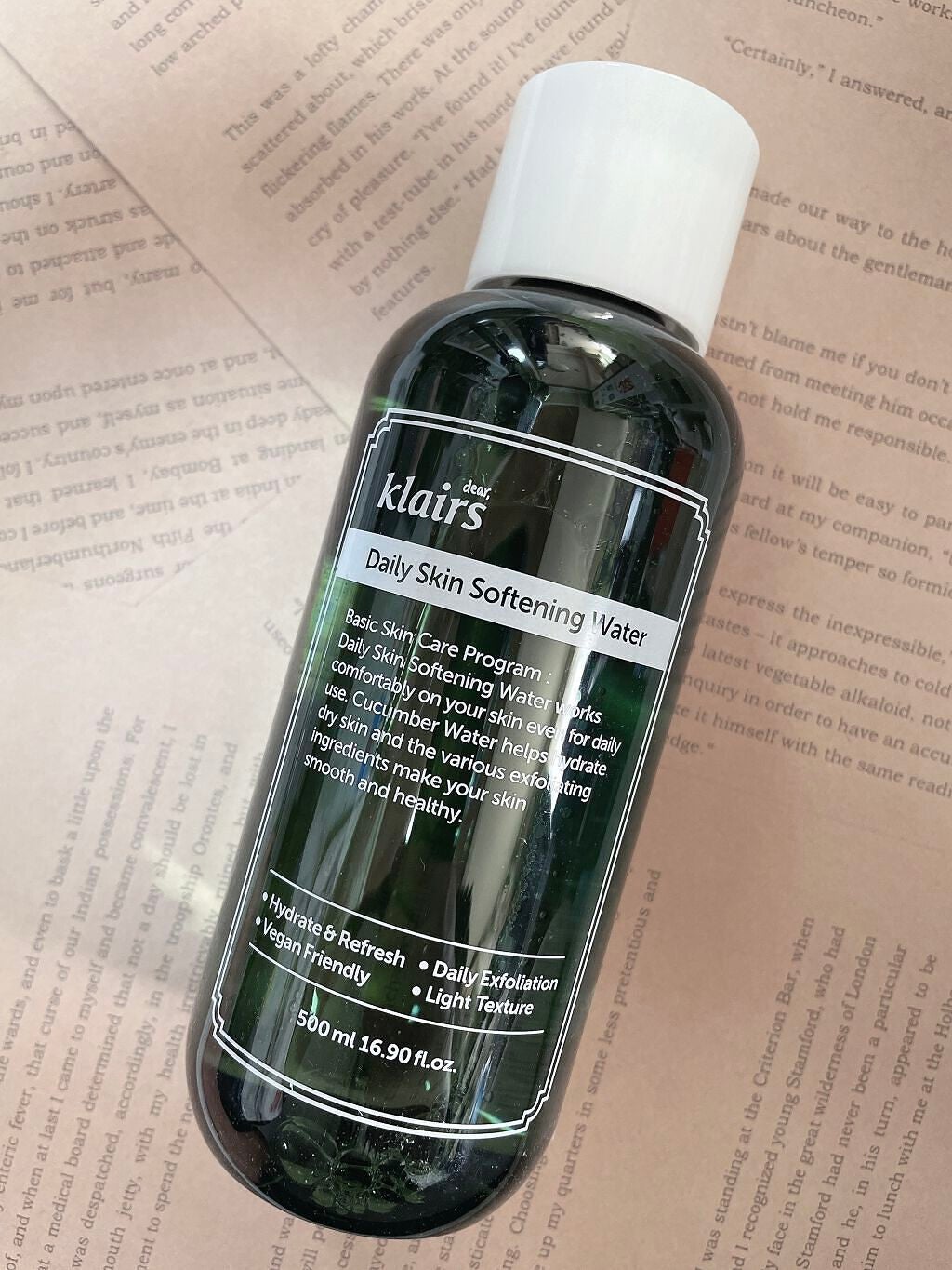 デイリースキンソフニングウォーター(500ml)/Klairs/化粧水を使ったクチコミ(1枚目)