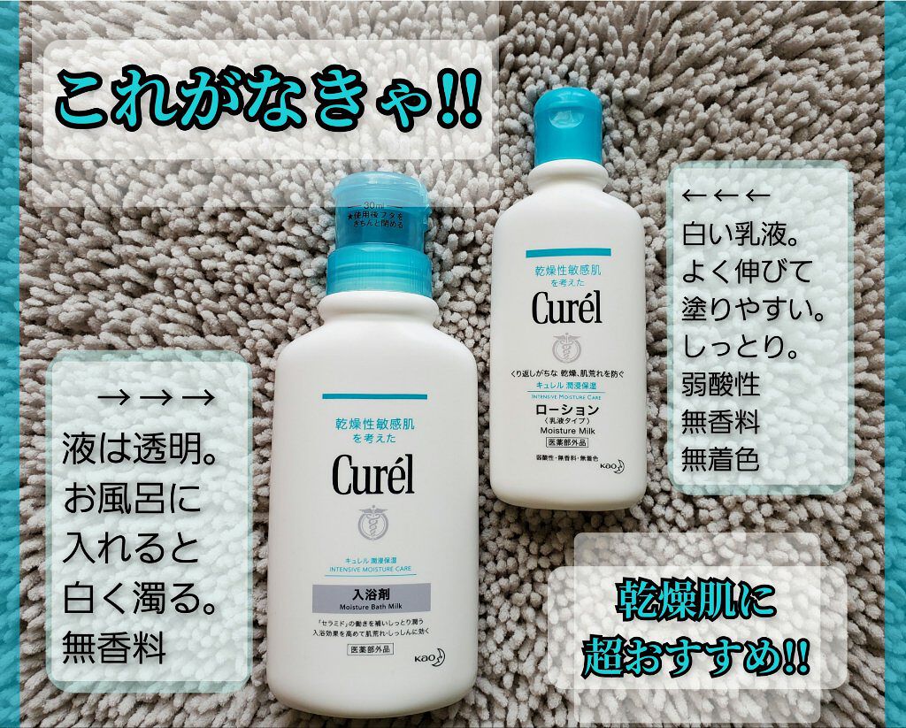 ローション/キュレル/ボディローションを使ったクチコミ（1枚目）