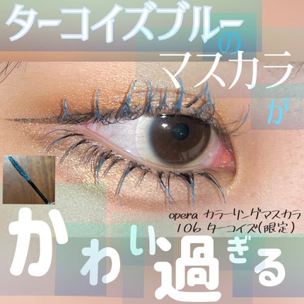 オペラ カラーリングマスカラ/OPERA/マスカラを使ったクチコミ(1枚目)
