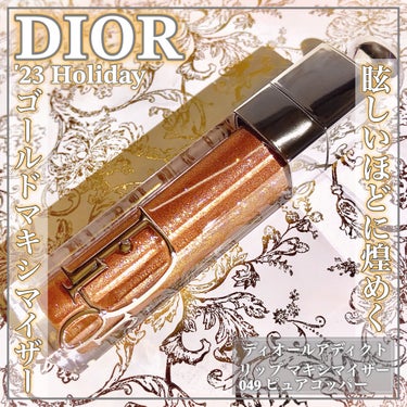 ディオール アディクト リップ マキシマイザー 049 ピュア コッパー（ホリデー 2023 数量限定色）/Dior/リップグロスを使ったクチコミ（1枚目）