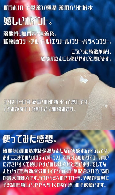 極潤 薬用ハリ化粧水【医薬部外品】/肌ラボ/化粧水を使ったクチコミ（3枚目）