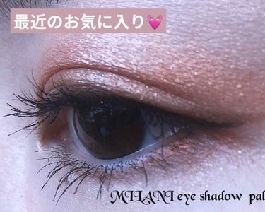 今回もMILANI 💜

こないだご紹介したeye shadow pallet 

を使ってみましたぁ！

＃ジャス ちゃん、メイク見たいって言ってくれてありがと〜💓

今回はテラコッタな感じにしてみよ