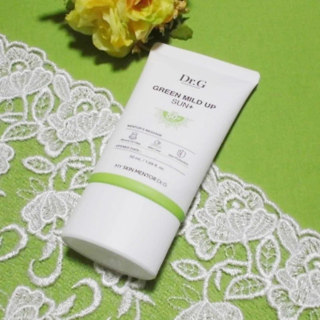 グリーンマイルドアップサンプラス/Dr.G/日焼け止めクリームを使ったクチコミ（1枚目）