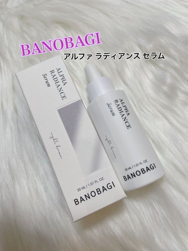 
BANOBAGI（バノバギ）
ALPHA RADIANCE SERUM
（アルファ ラディアンス セラム）

皮膚科専門医が作った韓国化粧品🇰🇷/楽天ショップレビュー評価（4.84/5.0）2023.