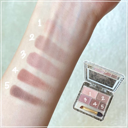 パーフェクトマルチアイズ/キャンメイク/アイシャドウパレットを使ったクチコミ(3枚目)