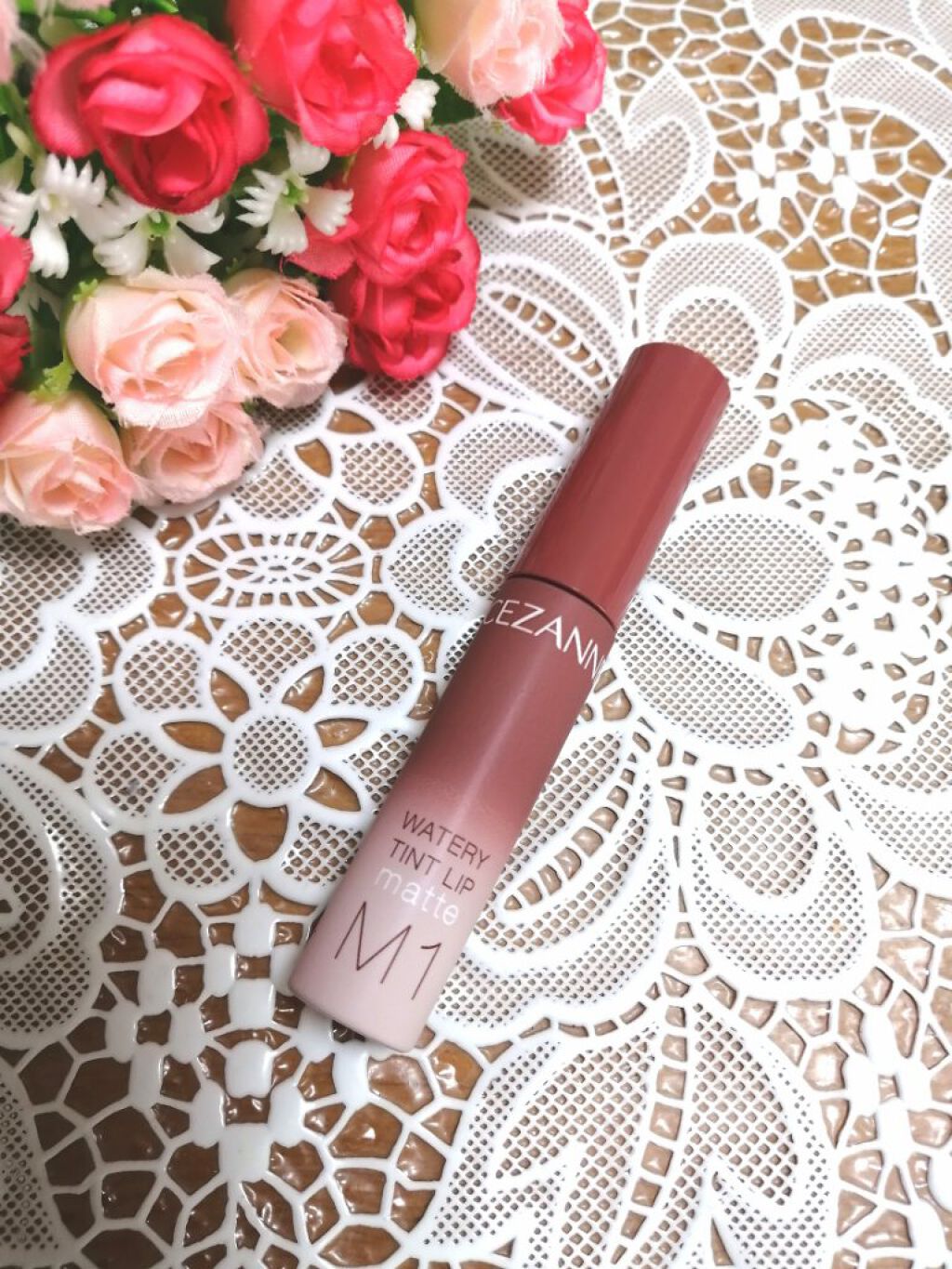 ウォータリーティントリップ マット/CEZANNE/リップティントを使ったクチコミ（1枚目）