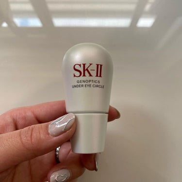 SK-II ジェノプティクス アンダー アイ サークルのクチコミ「
ロールタイプのアイセラムなのに結構こっくりしてた 𓂂·ࡇ·𓂂 ❤︎

ワンオペお風呂の時でも.....」（2枚目）