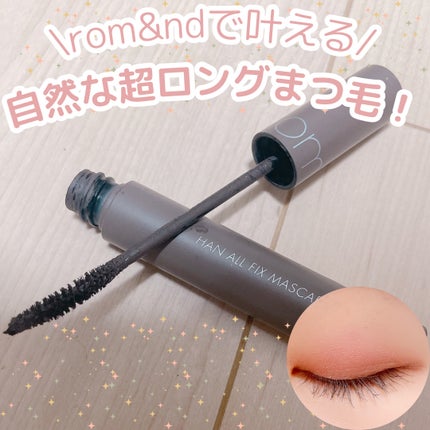ハンオールフィックスマスカラ/rom&nd/マスカラを使ったクチコミ(1枚目)
