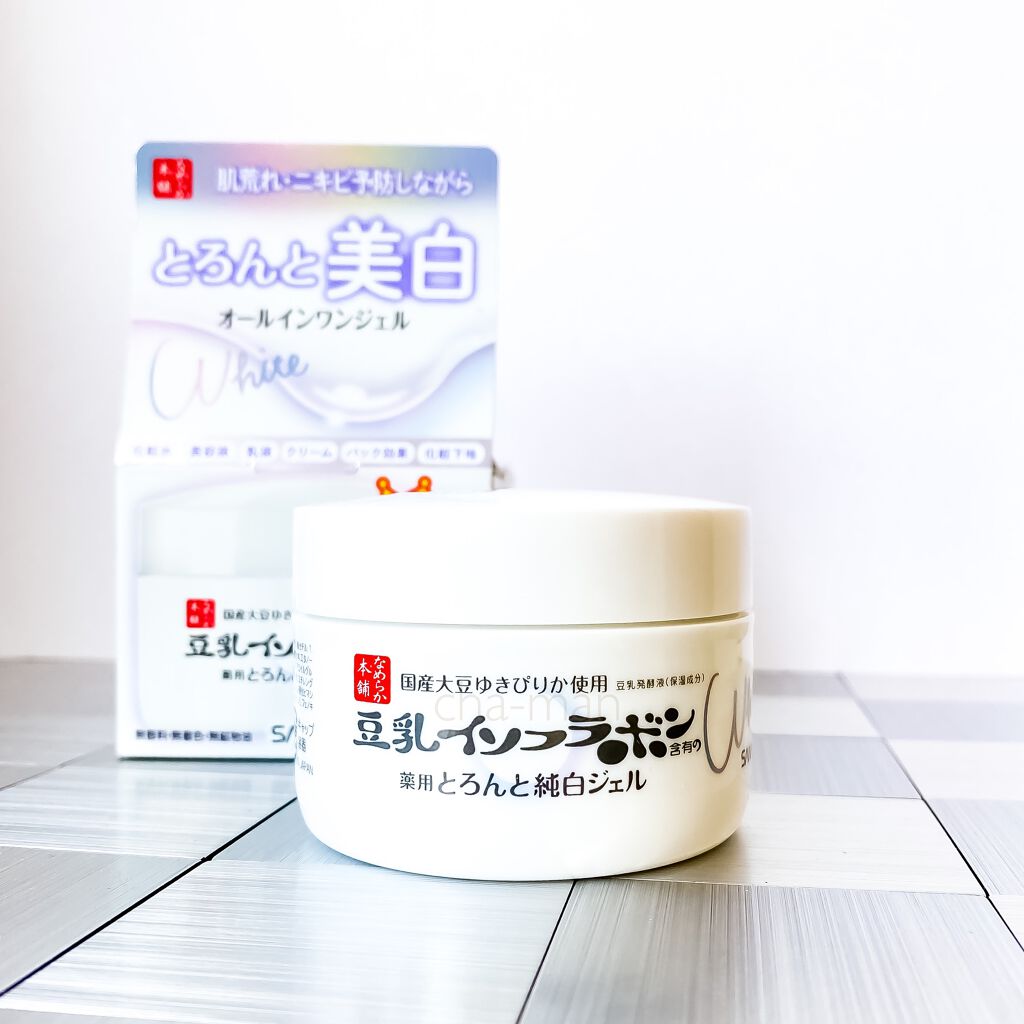 とろんと濃ジェル 薬用美白 N/なめらか本舗/オールインワン化粧品を使ったクチコミ(4枚目)