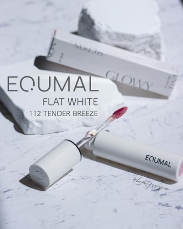 EQUMAL ノンセクショングローリティントックティント  フラットホワイトのクチコミ「《韓国コスメ》
ミルキーピュアピンク♡のヌードティント
⁡
【EQUMAL】
ノンセクショング.....」（1枚目）