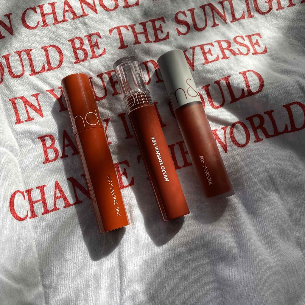 ジューシーラスティングティント/rom&nd/リップティントを使ったクチコミ（1枚目）