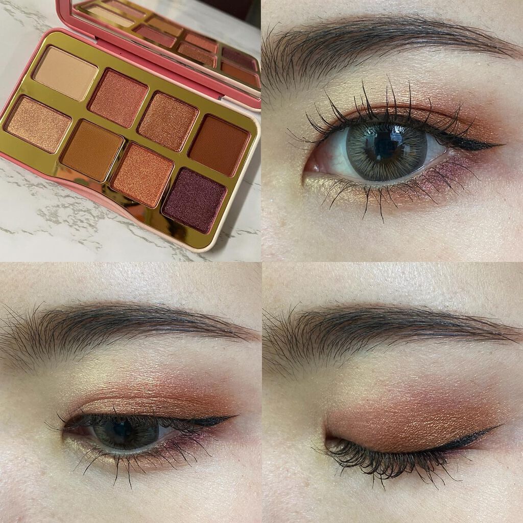 ティックルドピーチ ミニ アイシャドウ パレット/Too Faced/アイシャドウパレットを使ったクチコミ(6枚目)