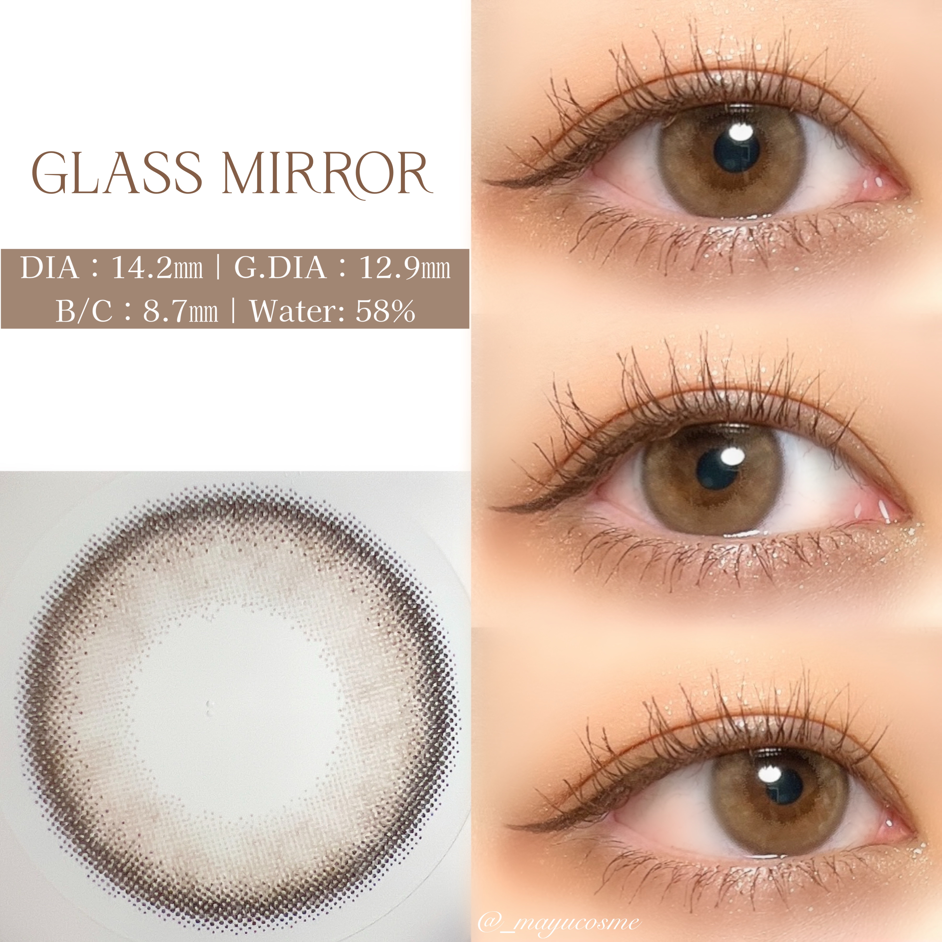 WANAF 1day シャイルージュ(SHY ROUGE)/WANAF/ワンデー（１DAY）カラコンを使ったクチコミ（3枚目）