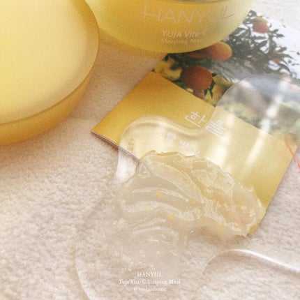 月光ゆず睡眠パック(旧バージョン)/HANYUL(ハンユル)/フェイスクリームを使ったクチコミ(4枚目)
