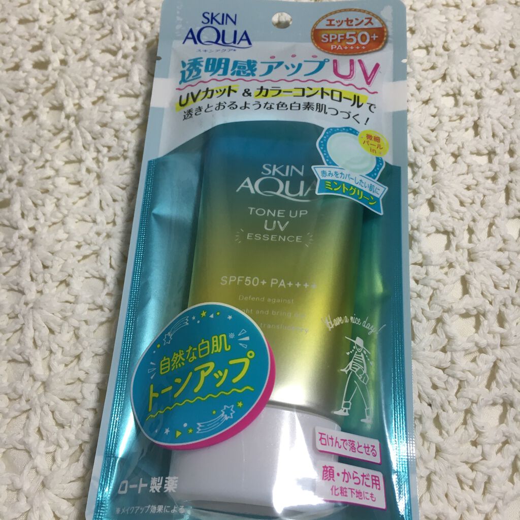スキンアクア トーンアップUVエッセンス/スキンアクア/日焼け止めクリームを使ったクチコミ（1枚目）