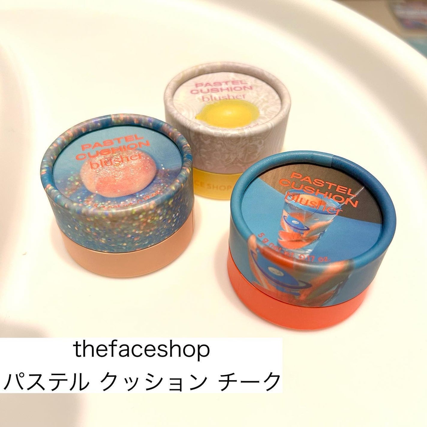 パステルクッションブラッシャー/THE FACE SHOP/パウダーチークを使ったクチコミ(2枚目)