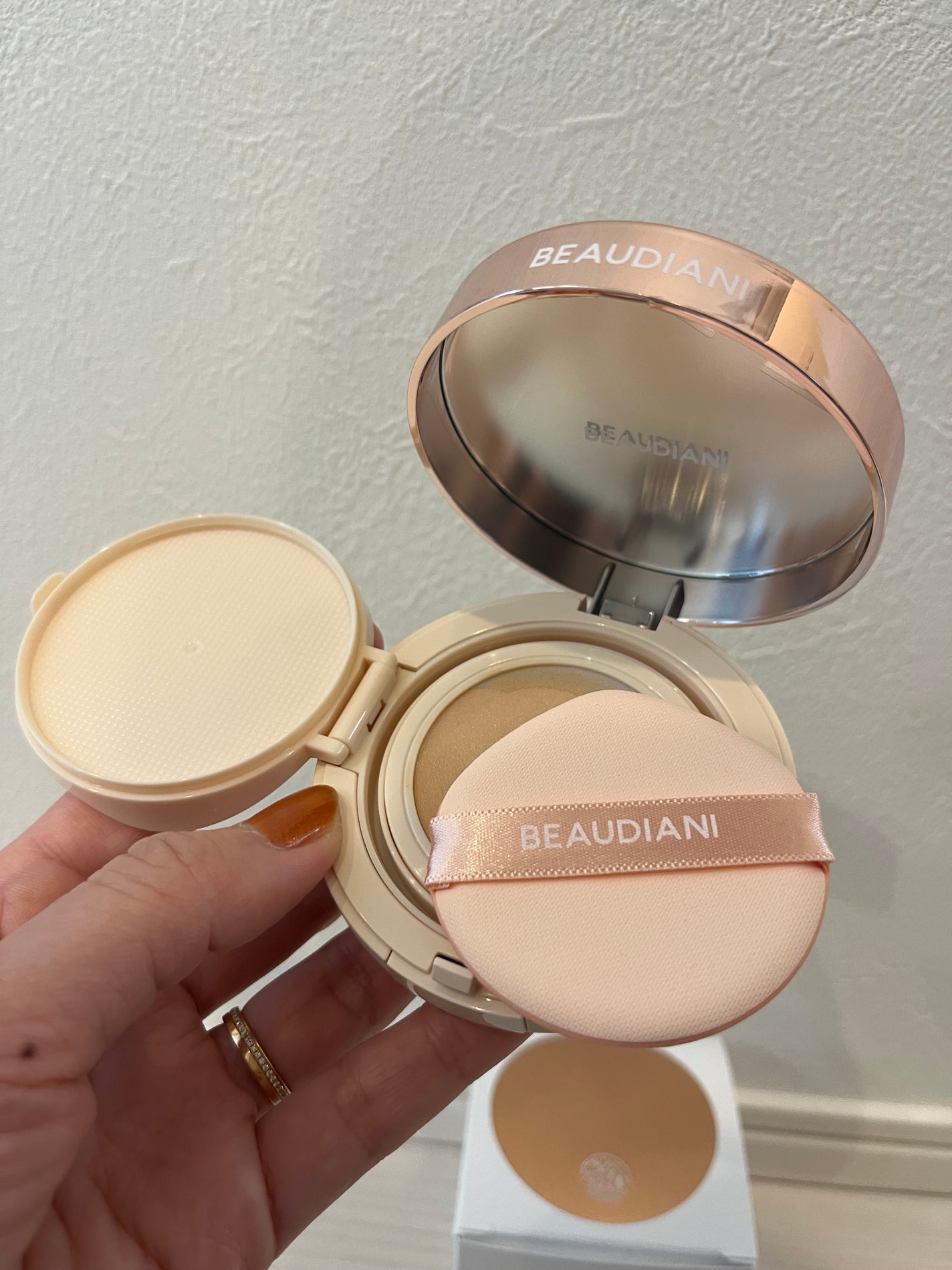 メッシュタイトアップクッション/BEAUDIANI/クッションファンデーションを使ったクチコミ(1枚目)
