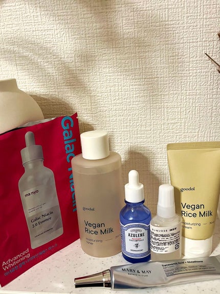 キャロルのクチコミ「夜のスキンケア!
月曜日に備えてしっかり保湿なケアにしました!
Goodalのヴィーガンラ.....」(1枚目)