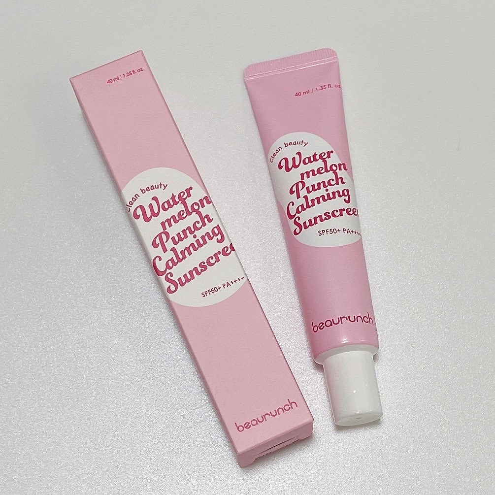 ウォーターメロン パンチ カミング サンスクリーン / スイカサンクリーム / SPF 50+ PA++++  /ビューランチ/日焼け止めクリームを使ったクチコミ（1枚目）