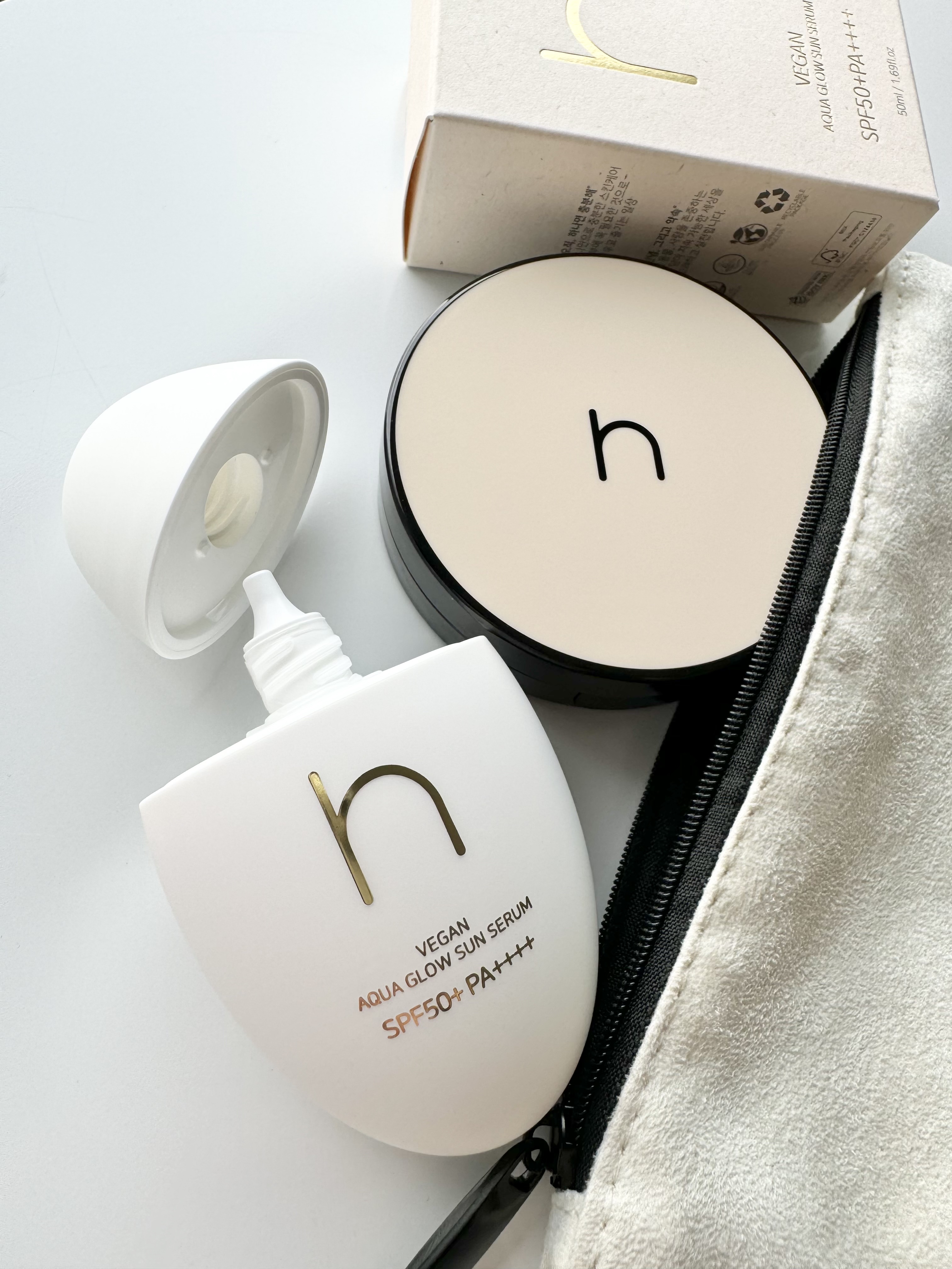 ヴィーガンアクアグロウサンセラム/HAMEL/日焼け止めローションを使ったクチコミ（2枚目）