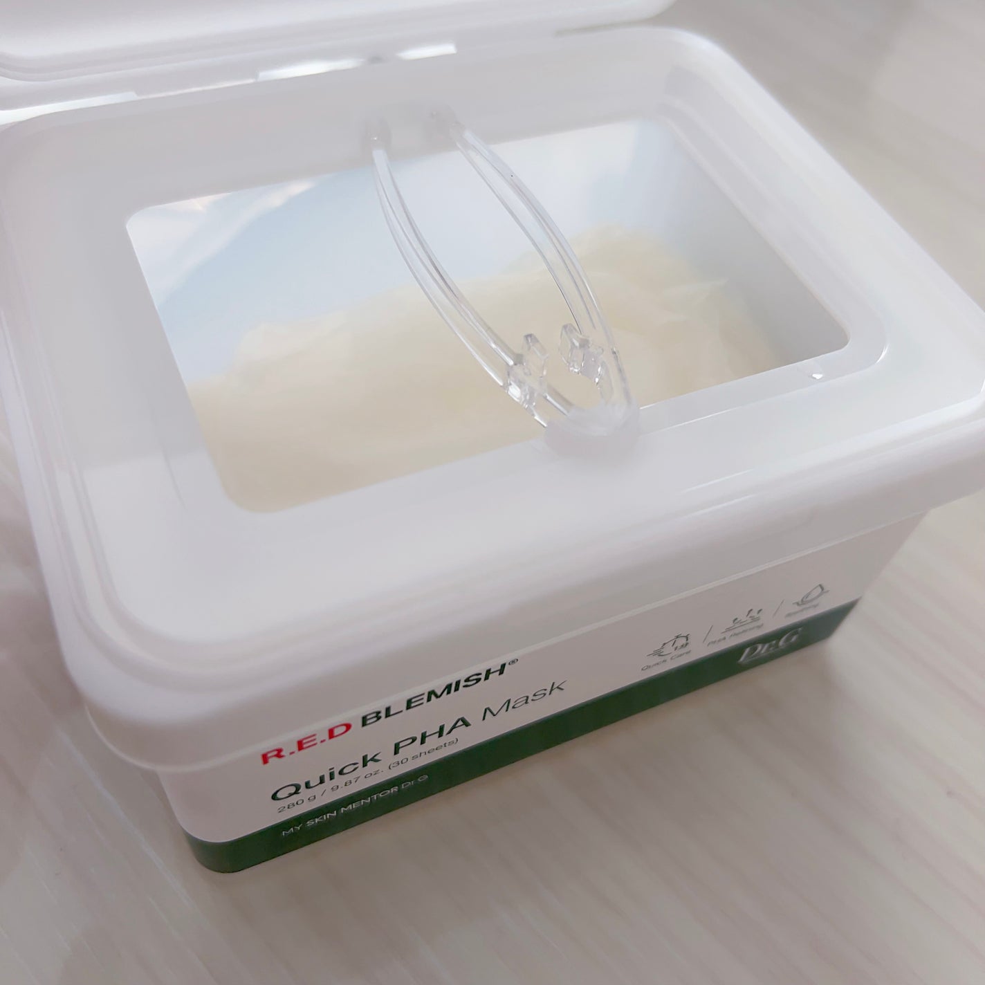 レッドブレミッシュクイックPHAシートマスク/Dr.G/シートマスク・パックを使ったクチコミ(3枚目)