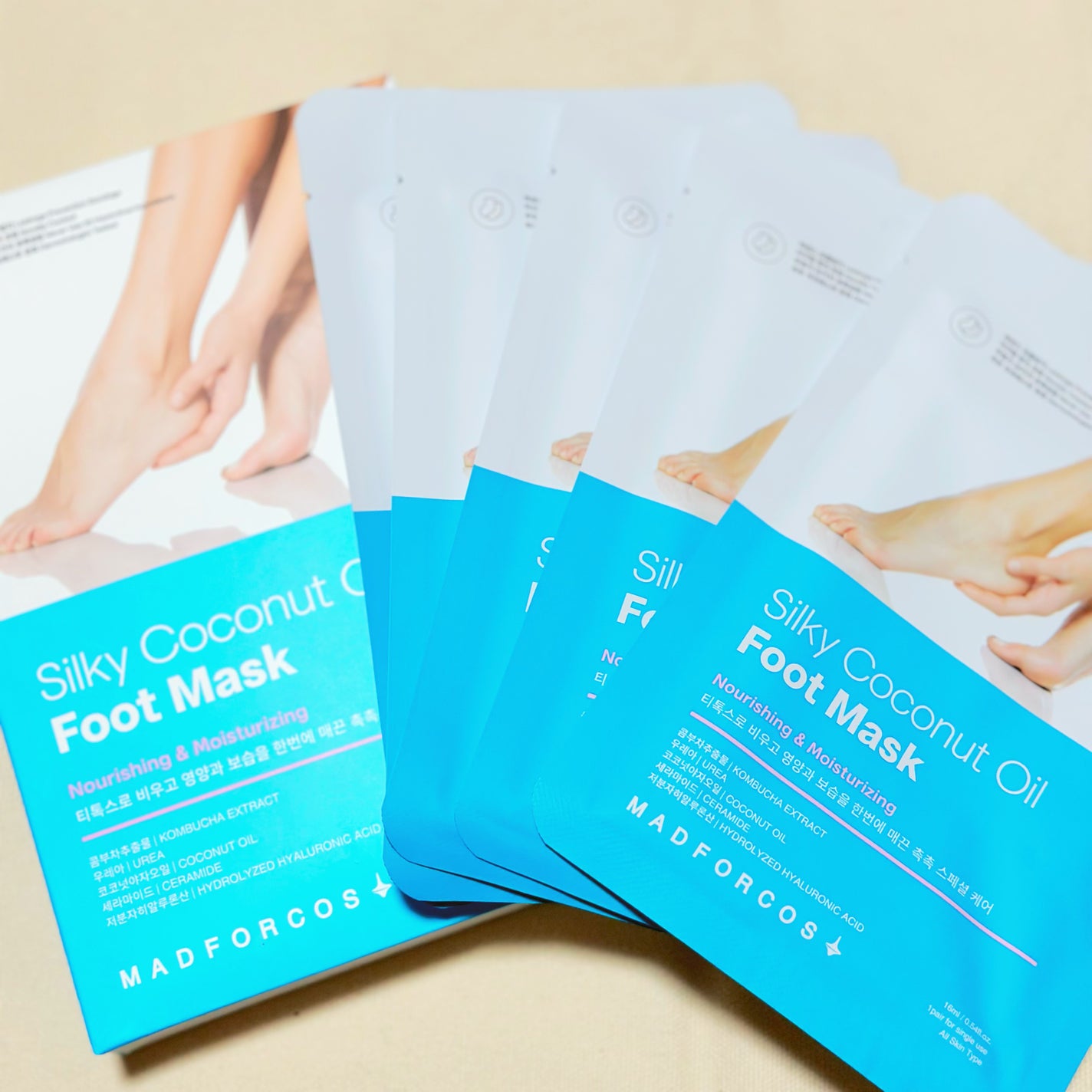 シルキーココナッツオイルフットマスク /MADFORCOS/レッグ・フットケアを使ったクチコミ(6枚目)