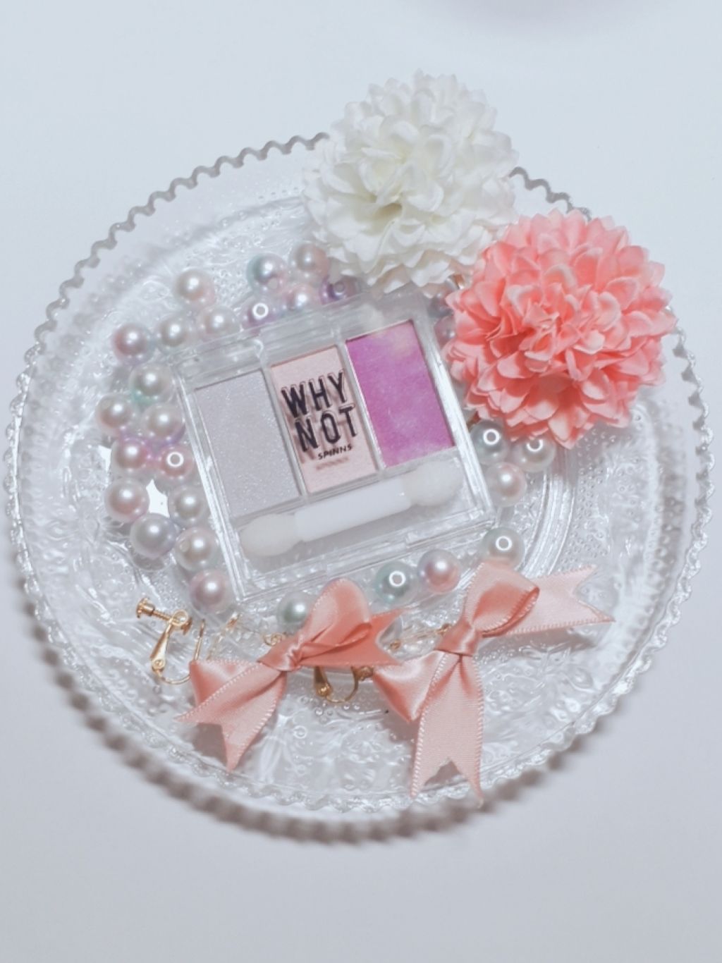 WHY NOT SPINNS 3色アイシャドウ ピンク/DAISO/アイシャドウパレットを使ったクチコミ（1枚目）