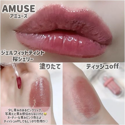 AMUSEのリップティント ジェルフィットティント&べべティントを AMUSEのリップティント ジェルフィットティント&べべティントを