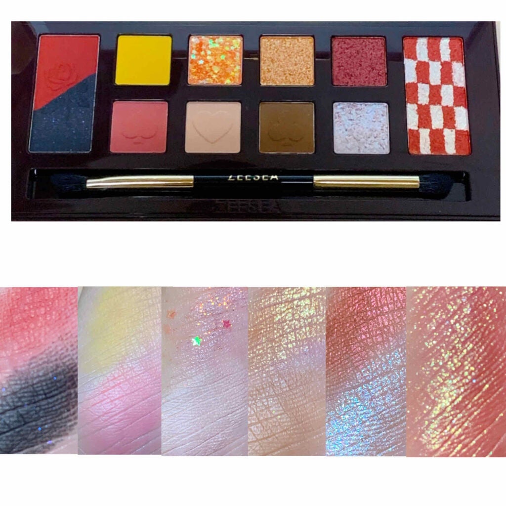 アリスドリームランドシリーズ 12色アイシャドウパレット(ZEESEA×大英博物館)/ZEESEA/アイシャドウパレットを使ったクチコミ(3枚目)