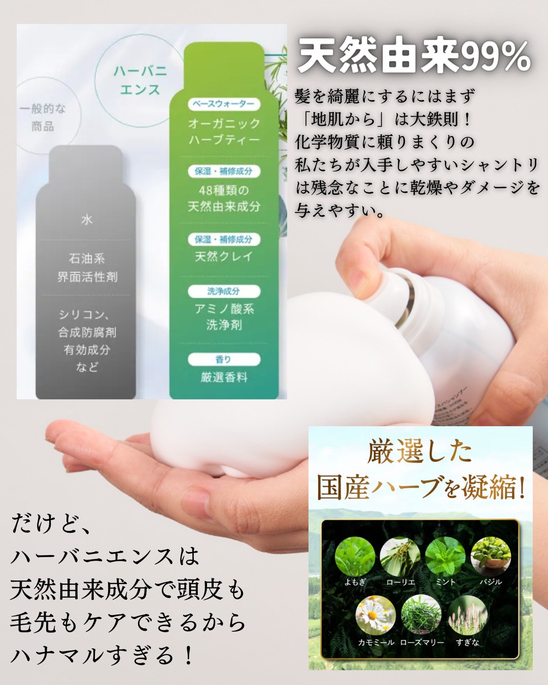 ハーバニエンス　炭酸ヘッドスパシャンプー_バニスパ/HERBANIENCE/市販シャンプーを使ったクチコミ（2枚目）