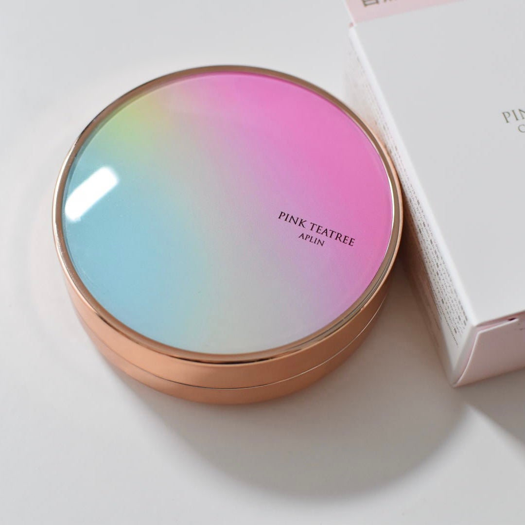 ピンクティーツリーカバークッション/APLIN/クッションファンデーションを使ったクチコミ(2枚目)