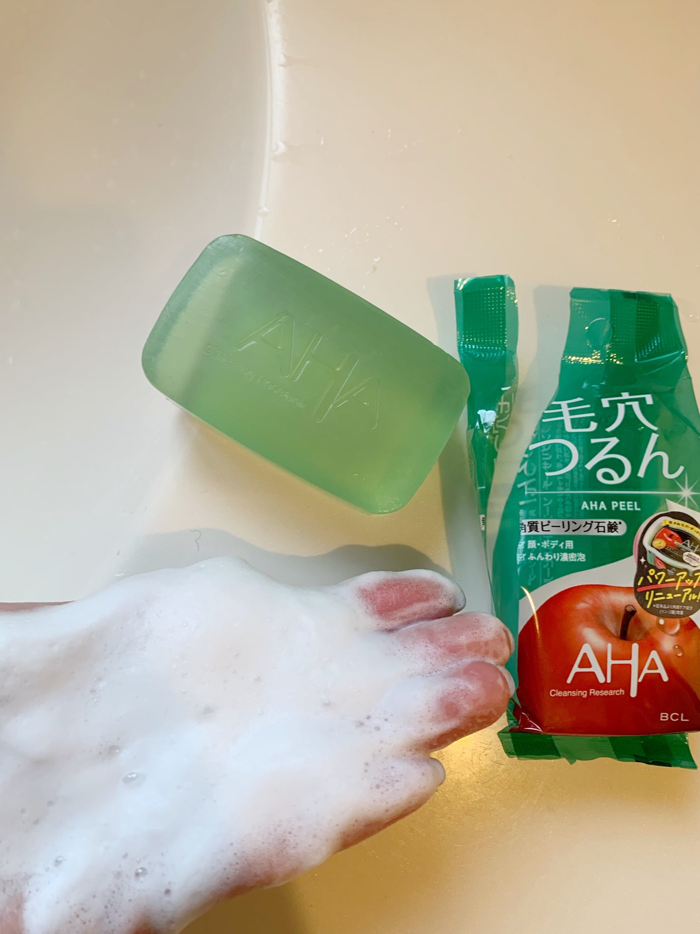 クレンジングリサーチ ソープ AHA&ピール/クレンジングリサーチ/洗顔石鹸を使ったクチコミ(5枚目)