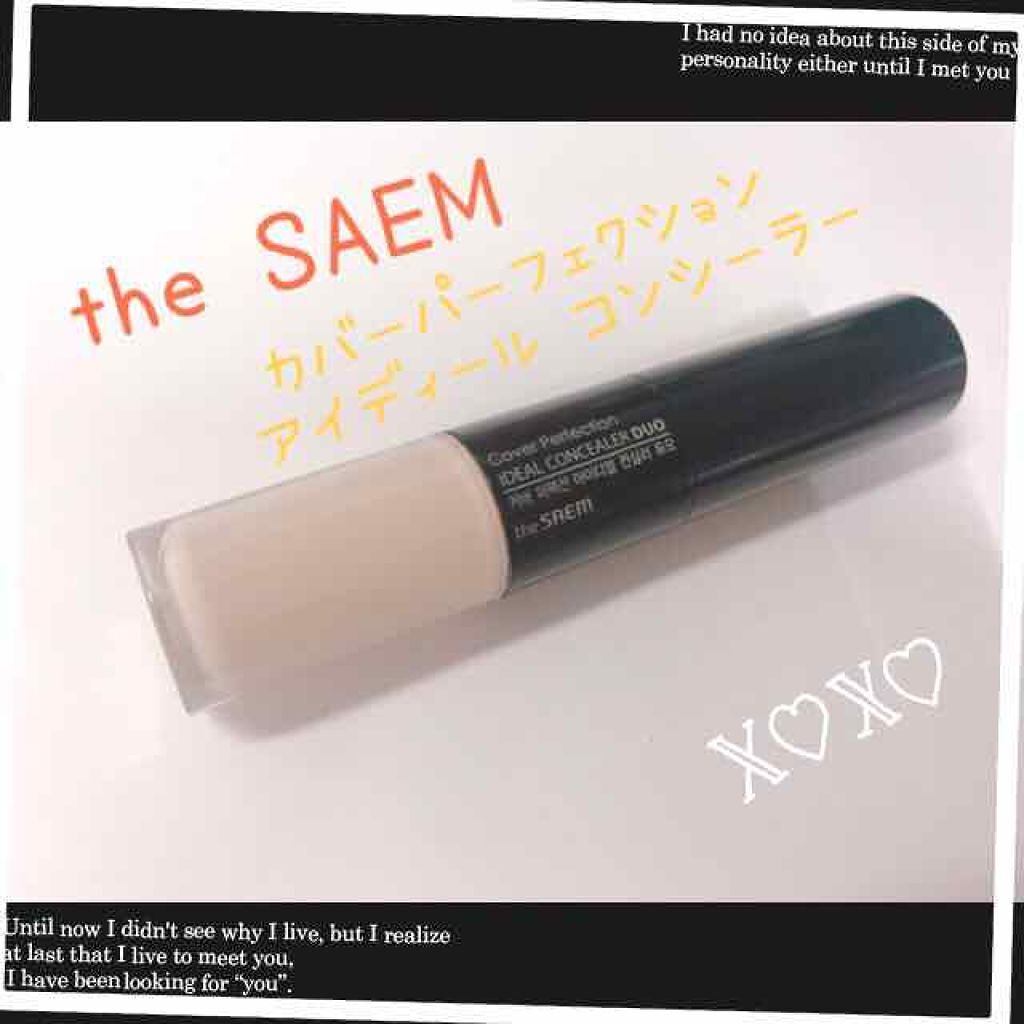 カバーパーフェクション アイディールコンシーラー デュオ/the SAEM/スティックコンシーラーを使ったクチコミ(1枚目)