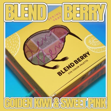 オーラクリエイション 105 ゴールデンキウイ&スウィートピンク(限定カラー)/BLEND BERRY/アイシャドウパレットを使ったクチコミ（1枚目）