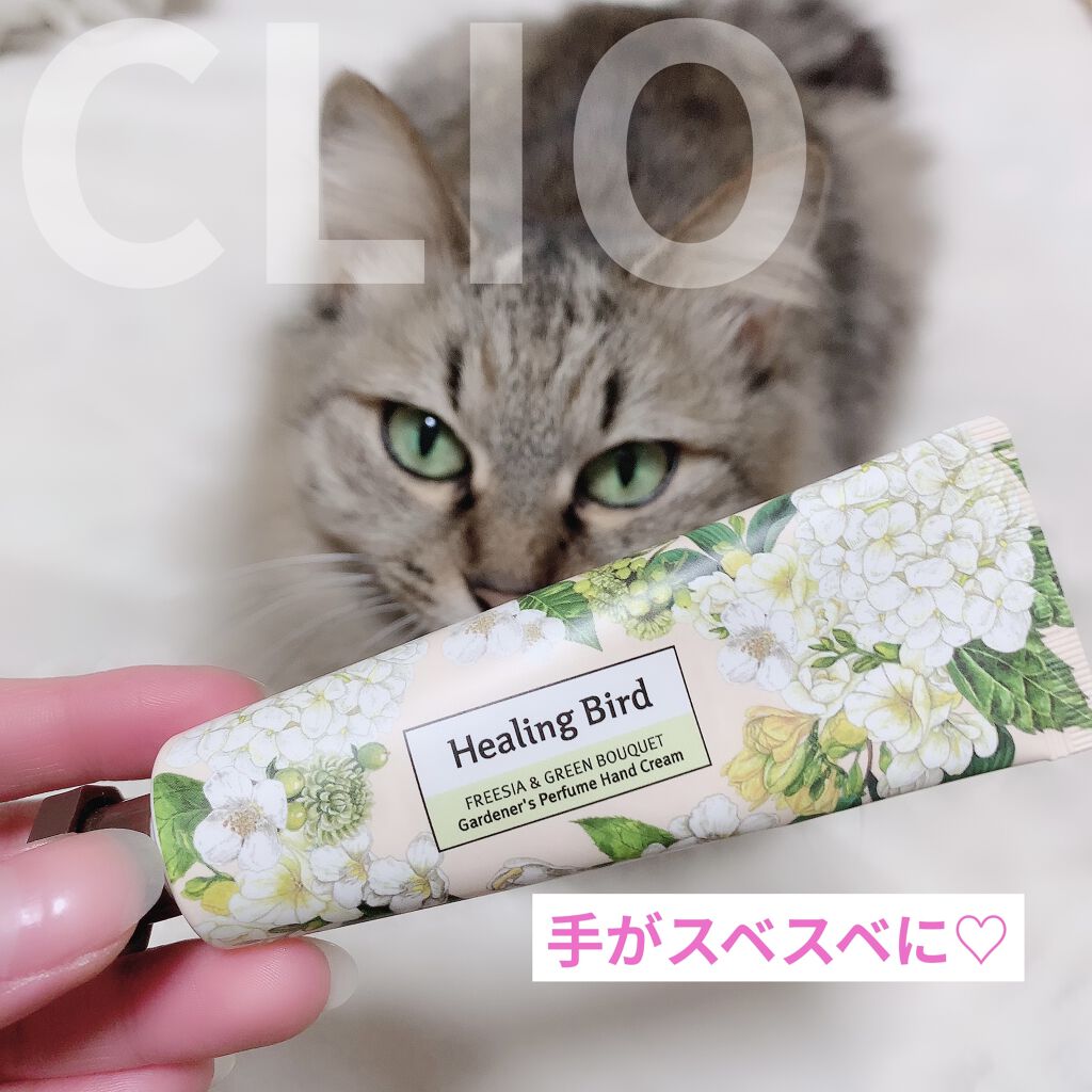 
CLIOの福袋に入っていた
ハンドクリームです🐻‍❄️💚

愛猫ちゃんとの写真で失礼します(笑)

🌼Healing Bird (ヒーリングバード)
      Gardener′s Perfume Hand Cream
     